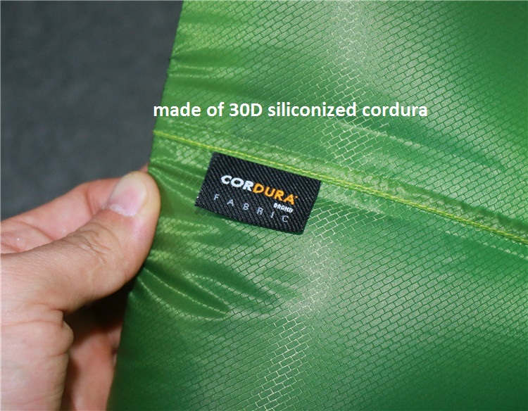 30D siliconized cordura waterproof litesak lightweight dry bag